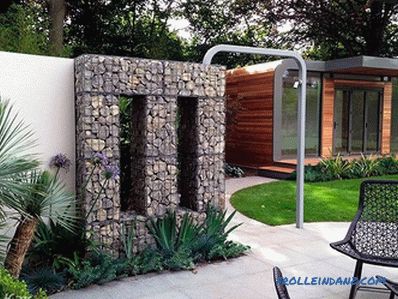 Gabions in landscape design - types and differences of gabions (+ photos)