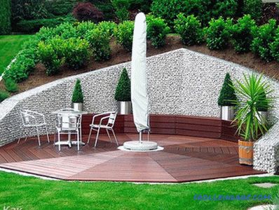 Gabions in landscape design - types and differences of gabions (+ photos)