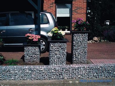 Gabions in landscape design - types and differences of gabions (+ photos)