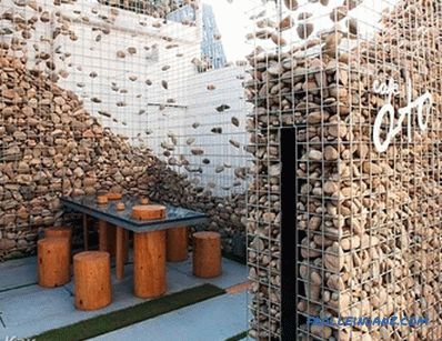 Gabions in landscape design - types and differences of gabions (+ photos)