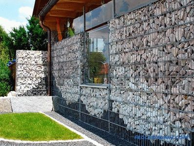 Gabions in landscape design - types and differences of gabions (+ photos)