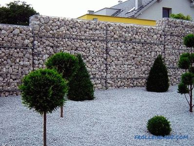 Gabions in landscape design - types and differences of gabions (+ photos)