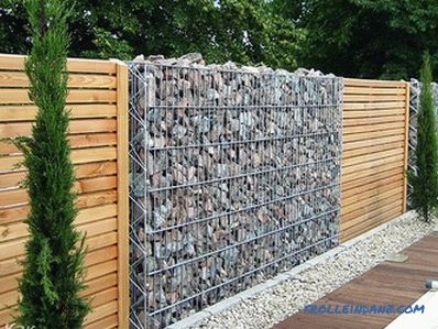 Gabions in landscape design - types and differences of gabions (+ photos)