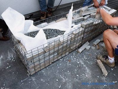 Gabions in landscape design - types and differences of gabions (+ photos)