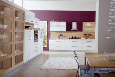 Violet color in the interior and its combination with other colors + photo examples