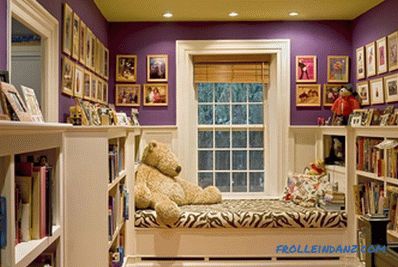 Violet color in the interior and its combination with other colors + photo examples