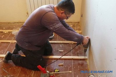 How to level the floor under the laminate with their own hands
