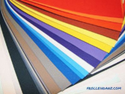 Types of stretch ceilings on the material of manufacture, construction and design + Photo