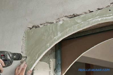 How to make an arch of plasterboard do it yourself
