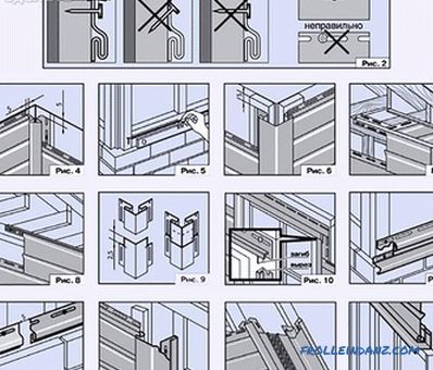 Do-it-yourself metal siding installation - manual (+ diagrams)