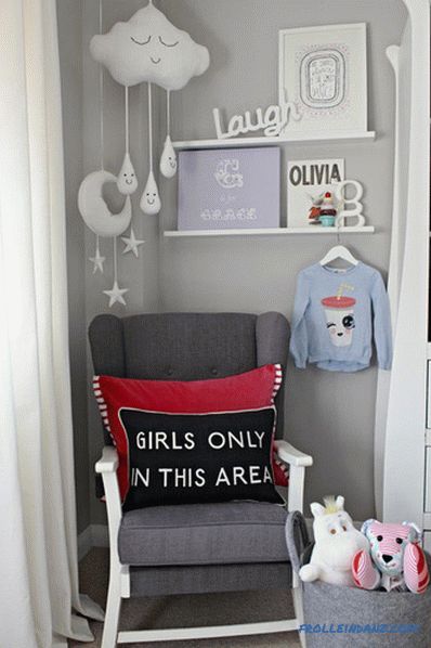 Children's room in the Scandinavian style