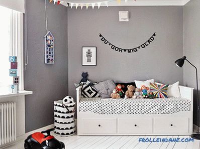 Children's room in the Scandinavian style