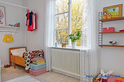 Children's room in the Scandinavian style