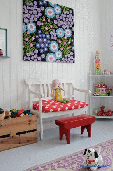 Children's room in the Scandinavian style