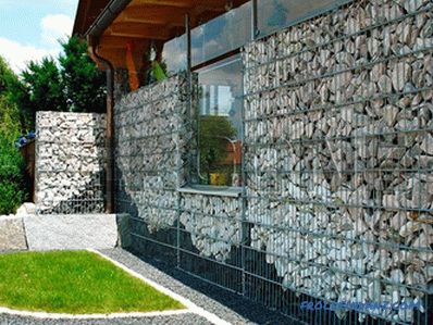 Fence of gabions do it yourself