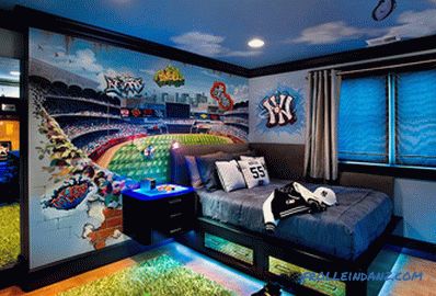 Children's room design for a boy