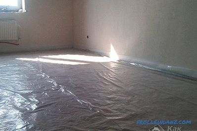 Dry do it yourself floor screed method