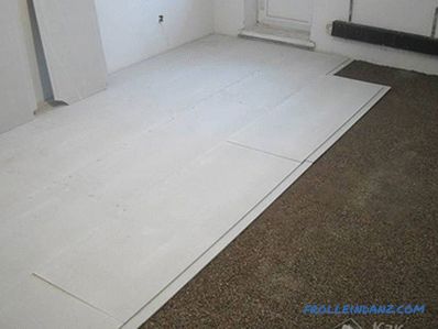 Dry do it yourself floor screed method