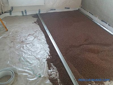 Dry do it yourself floor screed method