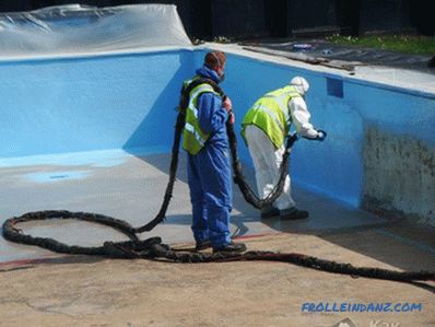 Waterproofing a swimming pool with your own hands - how to make waterproofing