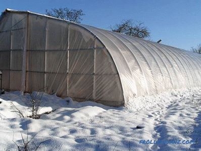 Winter greenhouse do it yourself - how to build a photo, drawings
