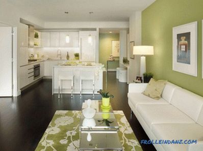 Green color in the interior, its combination and 52 examples of use
