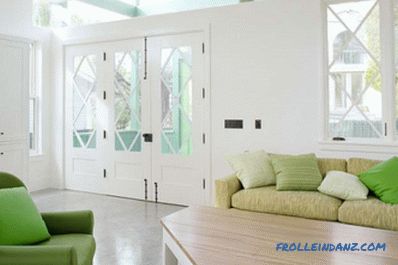 Green color in the interior, its combination and 52 examples of use