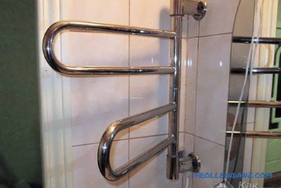 How to install a heated towel rail in the bathroom