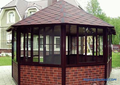 Closed gazebo do it yourself - construction technology gazebos (+ photos)