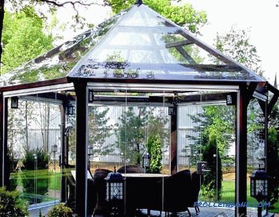 Closed gazebo do it yourself - construction technology gazebos (+ photos)