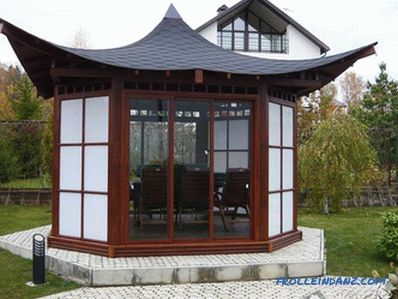 Closed gazebo do it yourself - construction technology gazebos (+ photos)