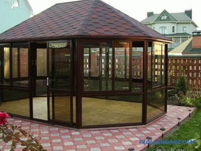 Closed gazebo do it yourself - construction technology gazebos (+ photos)