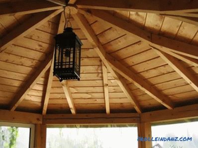 Closed gazebo do it yourself - construction technology gazebos (+ photos)