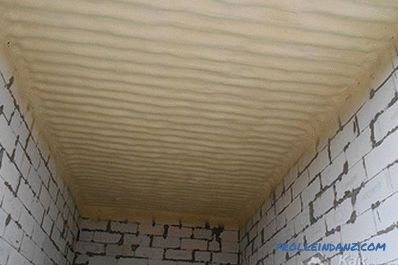 How to insulate the ceiling in the garage