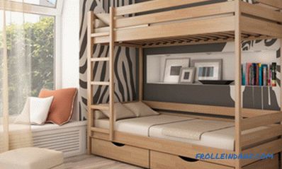 Wooden bunk bed do it yourself: the whole process of manufacturing