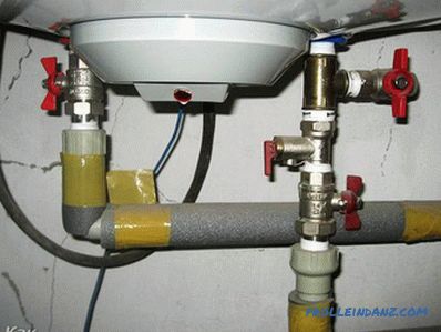 How to drain the water from the boiler