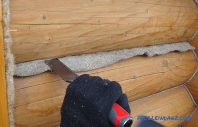 How to caulk a house from a log: features (video)