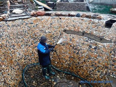 How to clean the pond with your own hands in the country