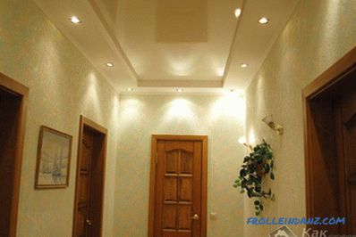 How to arrange spotlights on the stretch ceiling
