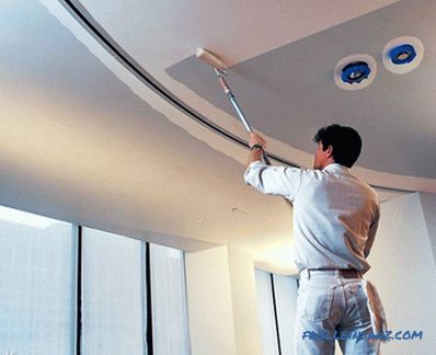 How to paint the ceiling without stains