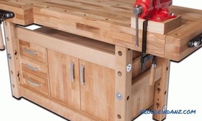 Do-it-yourself workbench: stages of work