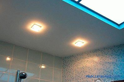 How to make a suspended ceiling in the bathroom