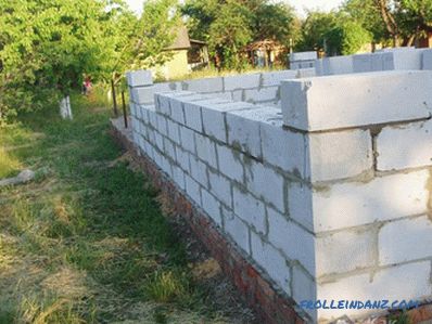 How to lay gas silicate blocks - gas silicate masonry