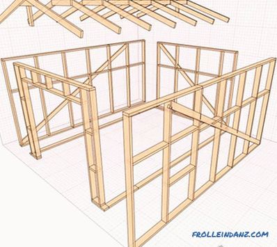Wooden garage do it yourself - how to make + schemes, photo