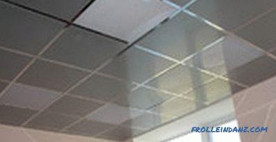 Types and types of suspended ceilings on the design and material production