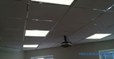 Types and types of suspended ceilings on the design and material production