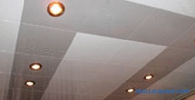 Types and types of suspended ceilings on the design and material production