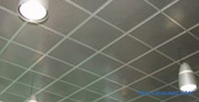 Types and types of suspended ceilings on the design and material production