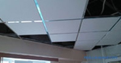 Types and types of suspended ceilings on the design and material production