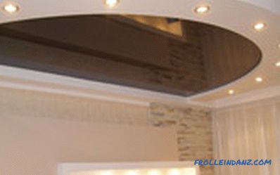 Types and types of suspended ceilings on the design and material production